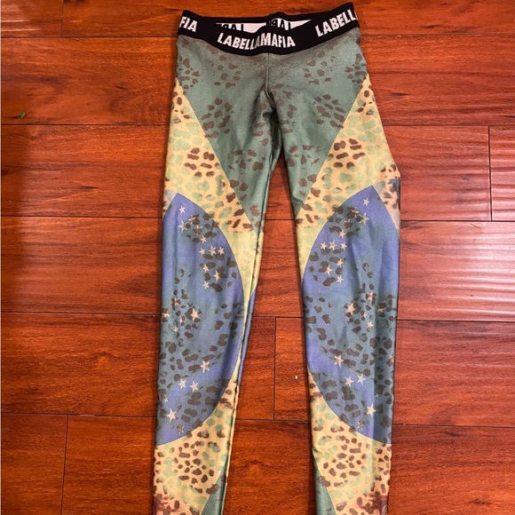 la Bella mafia Other - LAbellaMafia Green and Blue Artistic Leggings